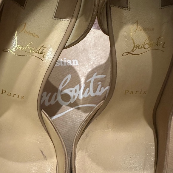 Christian Louboutin Beige Stiletto Heels size 41.5 - Picture 9 of 14